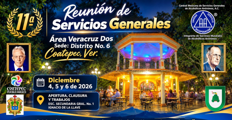 11a Reunión de Servicios Generales - Coatepec, Ver.